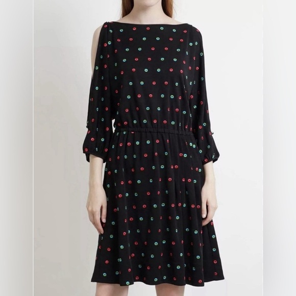 Marc by Marc Jacobs Dot Cold Shoulder Dress - Picture 1 of 10
